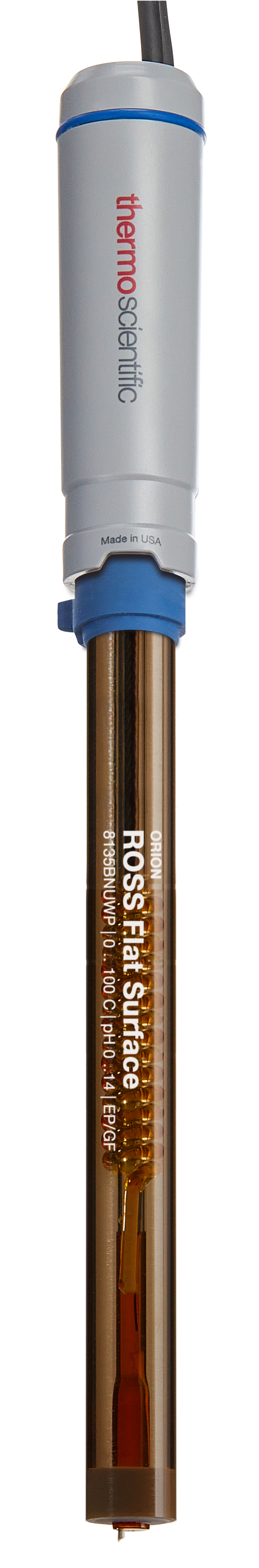 Orion&trade; ROSS Ultra&trade; Flat Surface Refillable Epoxy Bodied Combination pH Electrode